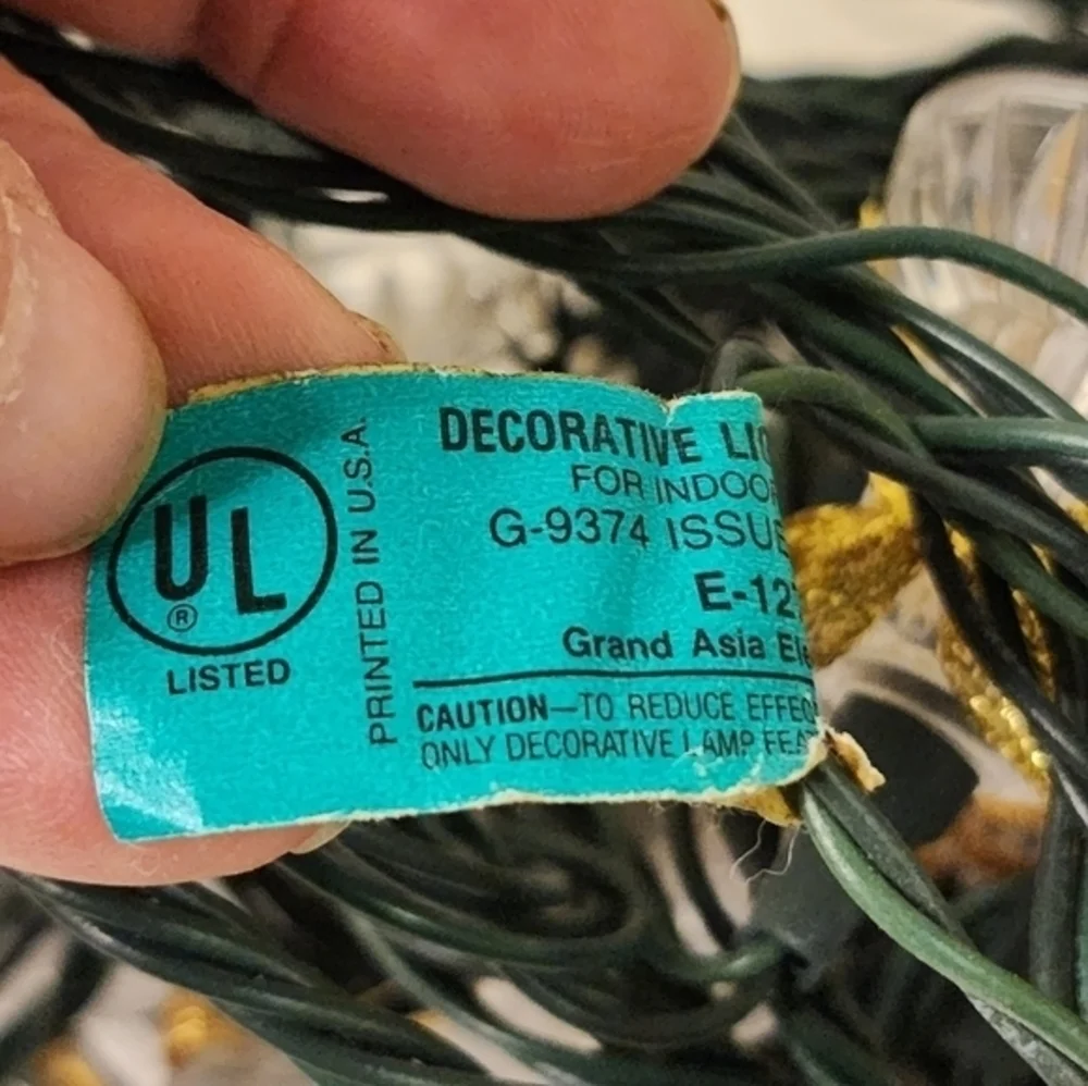 Vintage White‎ Bell Shaped Christmas Tree Lights With Music Player